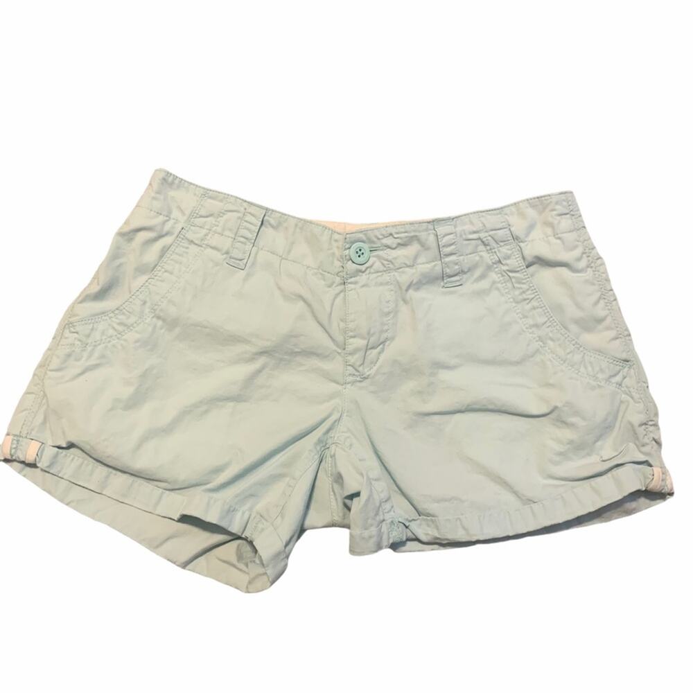 Vintage Y2K Nike Aqua Blue Cotton Shorts 8